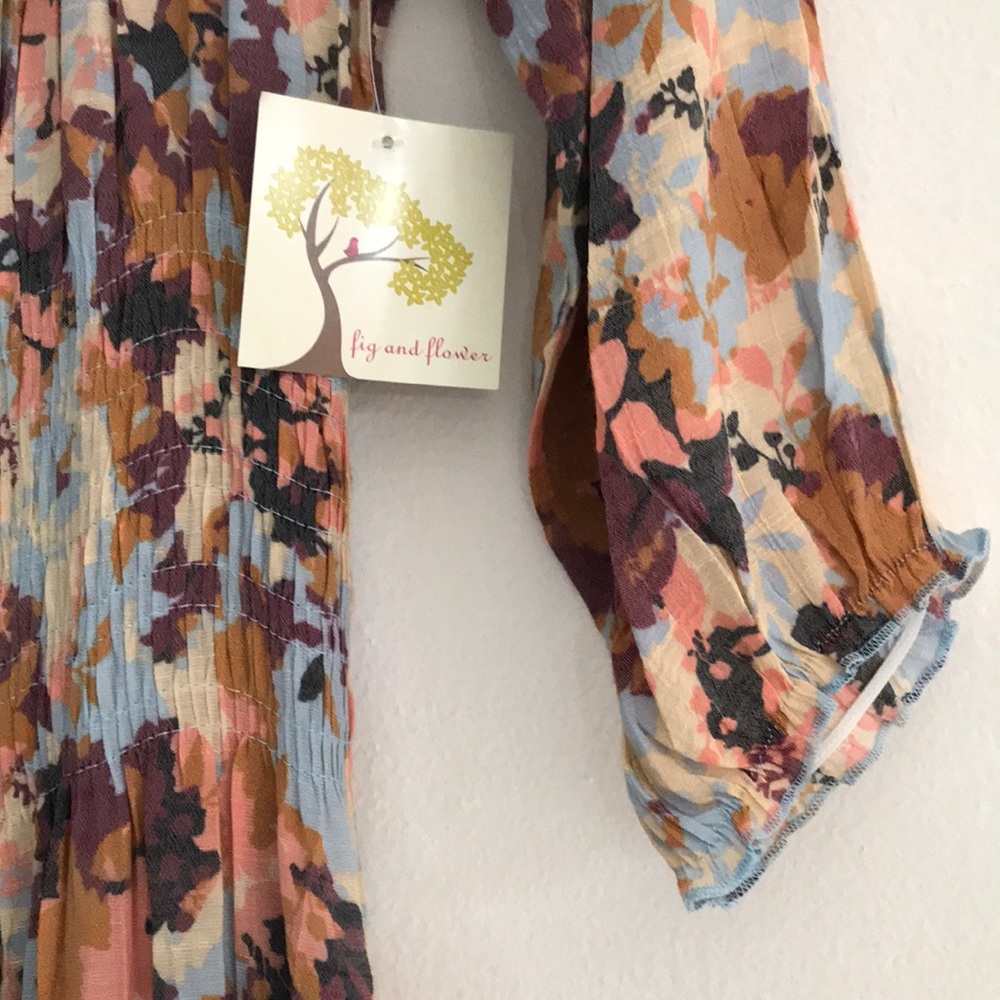 Anthropologie Fig and Flower Boho Maxi Dress XL - Picture 4 of 12